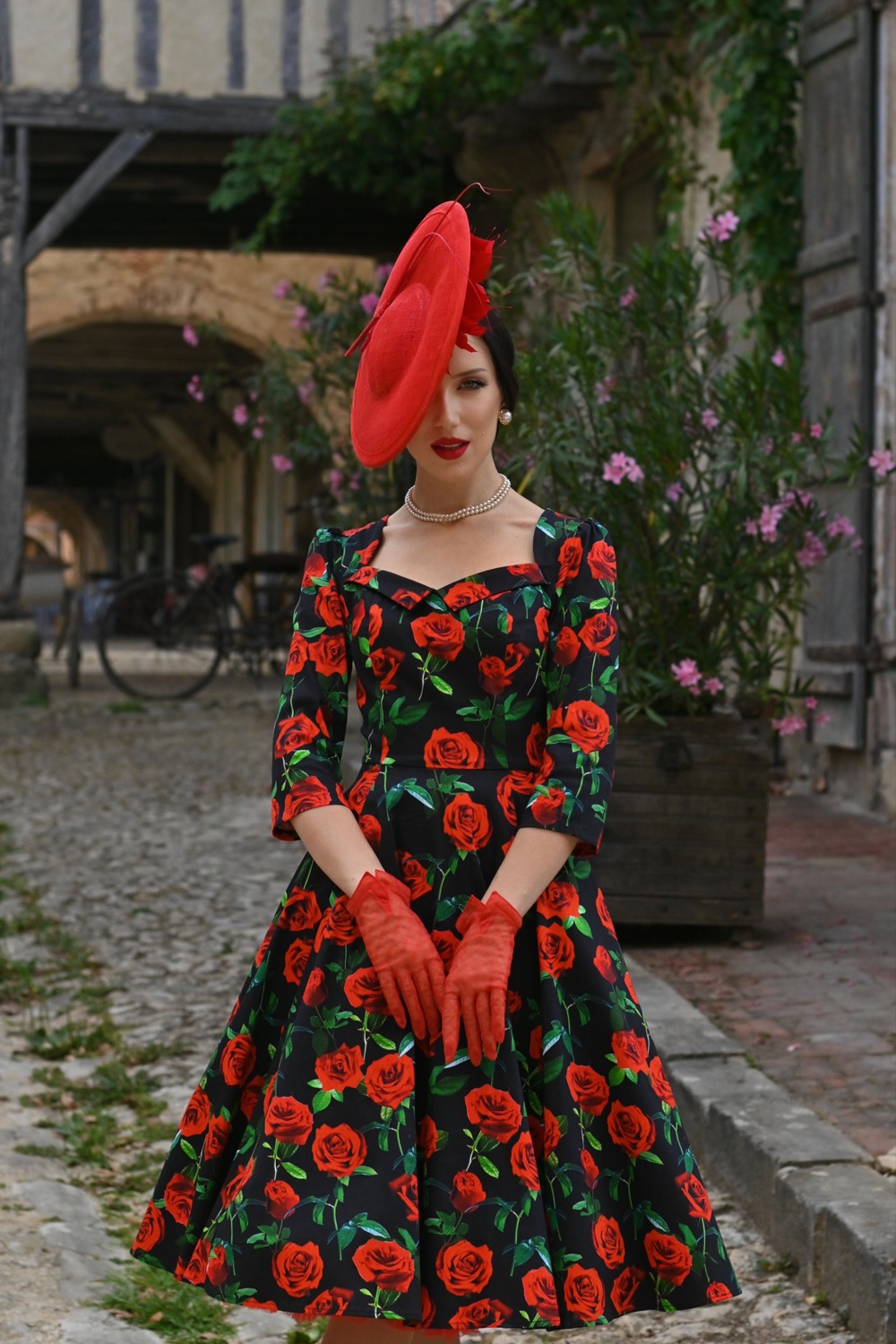 Rosalyn Rose Swing Dress in Extended Sizing